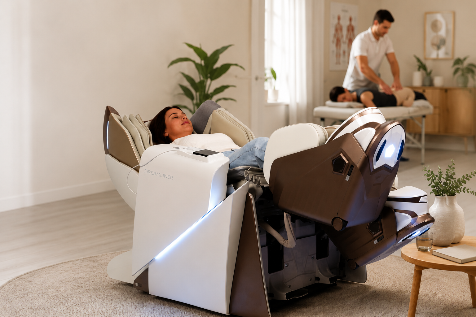 Massagestoel of kinesist? Geen keuze, maar een slimme combinatie.